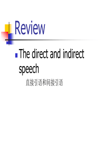 高三英语语法总复习直接引语和间接引语高三英语课件