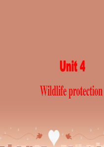 高中英语Unit4WildlifeprotectionWarmingupreadi