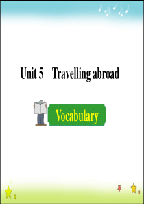 高中英语人教版选修7课件Unit5Period2Vocabulary