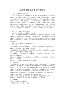 应急救援预案与事故调查处理