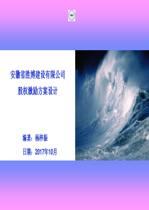 安徽省胜博建设有限公司股权激励方案设计