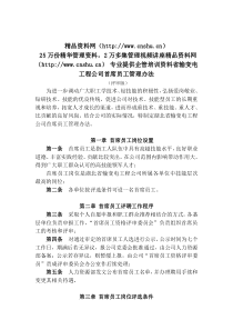 湖北省输变电工程公司首席员工管理办法