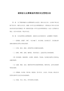 湖南省公众聚集场所消防安全管理办法(doc10)(1)