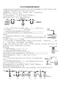 初中化学实验探究题专题训练2