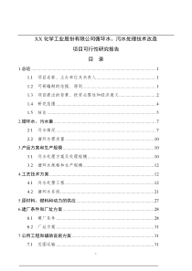 某化学工业股份有限公司循环水、污水处理技术改造项目可行性研究报告