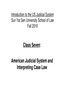 US Judicial System Slide Show 7