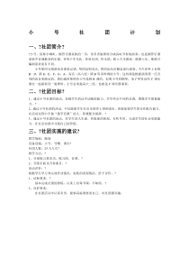 小号社团计划