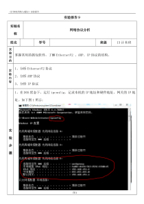 网络协议分析实验报告