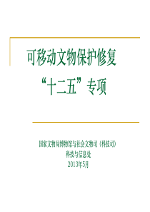 01 刘华彬 可移动文物保护修复“十二五”专项内容和要求 - 副本