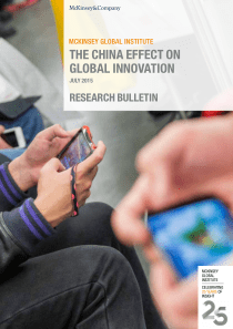 中国创新的全球效应：The China effect on global innovation