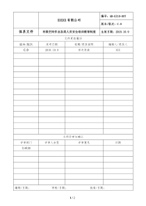 有限空间作业各类人员安全培训教育制度-C.0