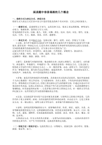 语文阅读表现手法及其作用-答题技巧