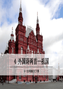 人教版九年级下册语文教学课件ppt4外国诗两首祖国