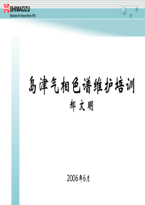 岛津气相色谱维护培训