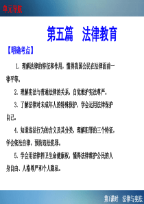 2015中考思品考点10-11法律与宪法