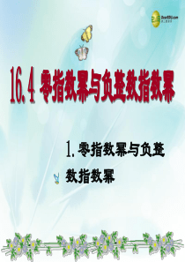 【倍速课时学练】2013-14学年八年级数学下册 16.4.1 零指数幂与负整数指数幂课件(1) (