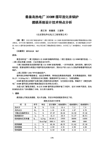 秦皇热电厂300MW循环流化床锅炉燃烧系统设计技术特点分析