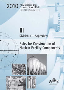 ASME锅炉及压力容器规范第III卷核设施部件构造规则第1册附录2010英文版