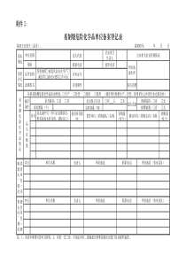 易制爆危化品备案登记表