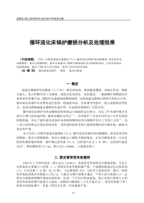 循环流化床锅炉磨损分析及处理效果