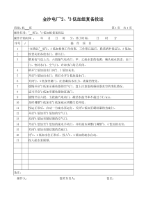 23低加复备投运操作卡