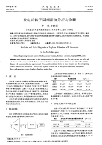 发电机转子同相振动分析与诊断