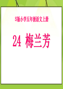 课堂教学课件2梅兰芳语文S版语文五年级上册教学课件