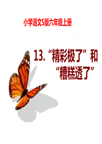 课堂教学课件3精彩极了和糟糕透了语文S版语文六年级上册教学课件ppt