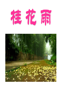 课文教学课件3桂花雨苏教版语文四年级上册教学课件ppt