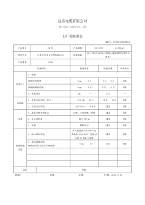 电缆检测报告