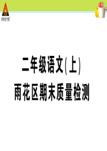 雨花期末质量检测部编版二年级语文上册教学资源