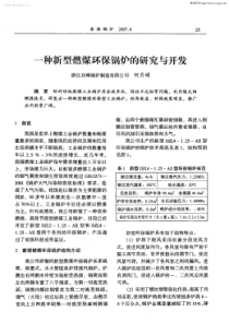 一种新型燃煤环保锅炉的研究与开发