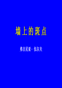 高三语文墙上的斑点6高三语文课件