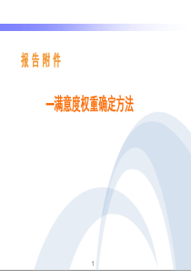 关于“消费者满意度研究”中“权重计算的方法