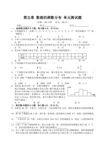 湘教版八年级下册数学-数据的频数分布-单元测试题