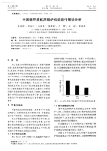 中国循环流化床锅炉机组运行现状分析