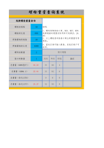 地脚螺栓重量计算表