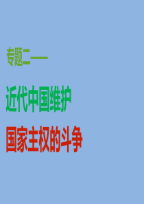 高中历史人民版必修一专题二第2课中国军民维护国家主权的斗争课件