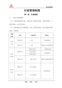 经晨集团行政管理制度最终版1234