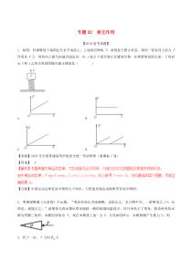 20162018高考物理试题分项版解析专题02相互作用含解析