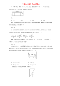 2020高中物理二轮复习热点题型专练专题21重力弹力摩擦力含解析