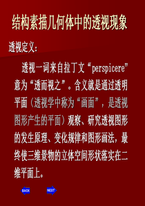 结构素描几何体中的透视现象