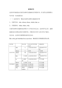 高考英语专题定语从句语法详解以及练习题