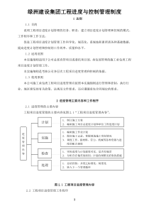 绿洲建设集团工程进度与控制管理制度