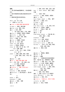 (完整word版)初中英语高频词汇