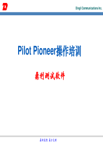 (鼎立)Pioneer操作培训PPT(CDMA)