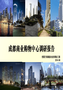 2014年世联成都城市综合体研究报告