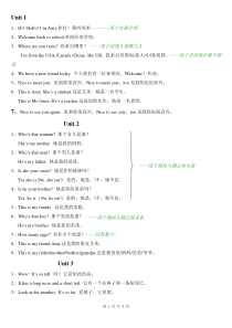 PEP三年级英语下册重点句子与单词