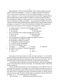 八年级完形填空及阅读理解30篇(附答案解析)[1]