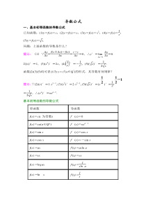 导数计算公式